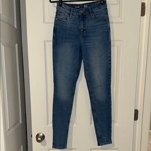 Old Navy Blue high rise Rockstar Super Skinny Jeans Modern Fit